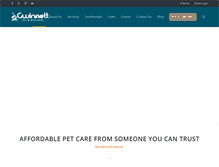 Tablet Screenshot of gwinnettpetwatchers.com